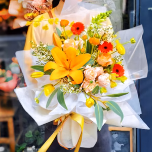 Passion Bloom｜Lilies & Gerberas & Roses Mixed Bouquet