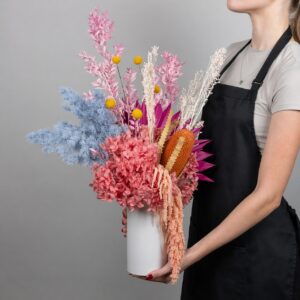 Florist Choice - Blue Pink Dried Arrangement