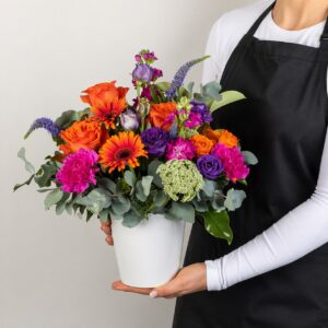 Florist Choice - Colourful Hat Box.