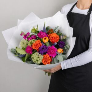 Florist Choice - Colourful Wrapped Bouquet.