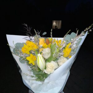 Fresh Spring Blossom Bouquet of premium yellow and white mixed flowers