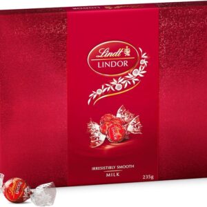 Lindt Lindor Milk Chocolate Gift Box 235g Red