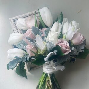 Rose and tulip bridal Bouquet