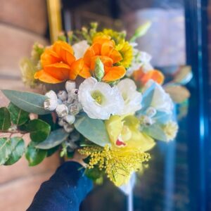 Tulip , lisi and tetra bridal Bouquet