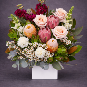 Floral Elegance in Ceramic Vase –