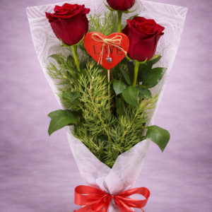 Red Roses with Love Ornament –