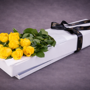Yellow Roses in Elegant Gift Box